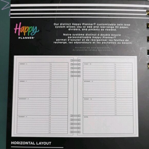 NEW Happy Planner 2025-2026 Soft Pop Classic Horizontal 12-Month Spiral Planner - Picture 7 of 7